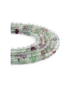 Florit Taşı Küre Kristal Kesim Parlak Karışık 4mm Doğal Taş Dizi