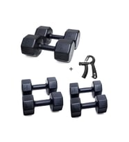 PS SPOR 3 ÇİFT DAMBIL SET 3 KG + 5 KG + 7 KG + AYARLANABİLİR SAYAÇLI EL YAYI