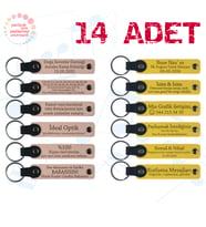 Pudra & Sarı, 14’lü Set, Kurumsal Workshop Katılımcılarına Hediye, Kişiye Özel Anahtarlık