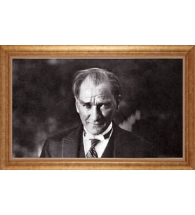 ALTIN ÇERÇEVELİ PASPARTULU TABLO CR537