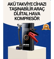 Taşınabilir Akü Takviye ve Akıllı Lastik Şişirme Pompası