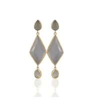 Kadir Jewellery 22 Ayar Altın Kaplama Kadın Sallantılı Küpe -El İşçiliği Ve Hipoalerjenik Küpe