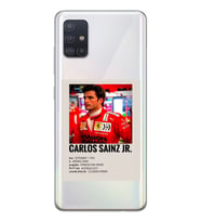 Samsung Galaxy A71 Uyumlu Carlos Sainz Desenli Şeffaf Telefon Kılıfı