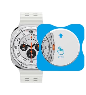 Samsung Watch 7 Ultra Uyumlu Kolay Takılabilir Takma Aparatlı Temperli Cam Ekran Koruyucu