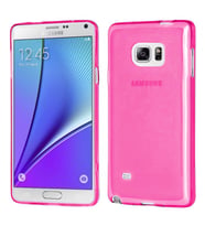  Newface Galaxy Note 5 Kılıf  Uyumlu Renkli Şeffaf Silikon (Gold)