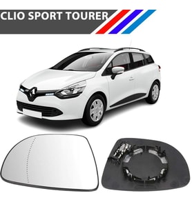 Otozet - Renault Clio Tourer Sol Dış Ayna Camı Sürücü Tarafı Asferik Isıtmalı 963669996R