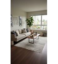 BAHAR Serisi Gri Yumuşak Geçişli Modern Desenli Halı BT371