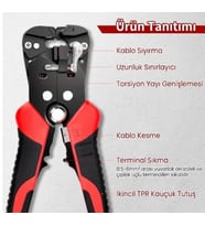 Otomatik Sıyırma Pensesi, Kendinden Ayarlanabilir Kesme Pensesi, Sıyırıcı/Kesme/Sıkma, Soyma ve Kesme