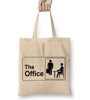 The Office Logo 01 Bez Çanta Uzun Saplı