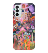 Samsung Galaxy M13 Uyumlu Aesthetic Desenli Şeffaf Telefon Kılıfı