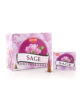 Sage Aromalı Konik Tütsü