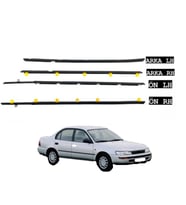 ÇITA CAM FİTİL TOYOTA COROLLA AE101 XLI 1993-1998 TAKIM 4 KAPI SİYAH
