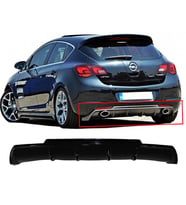 Opel Astra J HB Rieger Difüzör Difizör Plastik Parlak Siyah 2009 2010 2011 2012 Arka-difizör-bodykit-ek