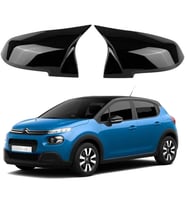 Citroen C3 16-21 Araca Özel Batman Yarasa Ayna Kapağı Pianoblack