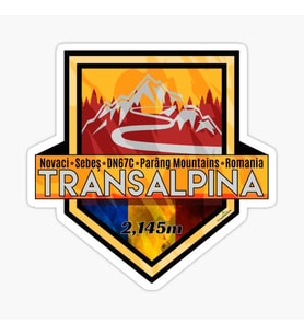 Transalpina Romania Sticker 19CM Etiket Yapıştırma