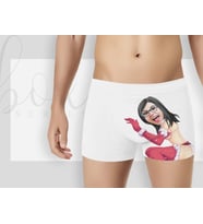 BK Gift Kişiye Özel Karikatürlü Eğlenceli Beyaz Erkek Boxer, Yıl Dönümü/ Doğum Günü / Sevgililer Günü Hediyeleri,  Erkek Arkadaş Hediye, Esprili Hediye-8