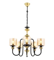AVONNI AV-4161-5E Eskitme Kaplama Modern Avize E27 Metal Cam 62cm