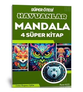 Süper Ötesi Hayvanlar MANDALA Kitap Seti (4 Kitap)