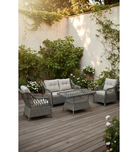 MENEKŞE 2+1+1+masa Rattan Bahçe Balkon Mobilyası