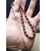 Erkek Hediyelik Gümüş Püskül Kuka Tesbih (Çok Renkli)