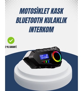 Kablosuz Bluetooth İnterkom IP65 Suya Dayanıklı 40mm HD Ses ve 40 Saat Pil