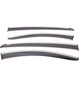 Sunplex VOLKSWAGEN Uyumlu GOLF 5-6-7 2003-2022 Arası Chrome Style 4 Lü Set Kromlu Cam Rüzgarlığı Ön Ve Arka Parça