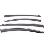 Sunplex VOLKSWAGEN Uyumlu GOLF 5-6-7 2003-2022 Arası Chrome Style 4 Lü Set Kromlu Cam Rüzgarlığı Ön Ve Arka Parça