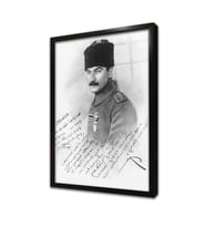 Atatürk Genç Subay Yılları Çerçeveli Cam Tablo