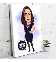 Bugün Harikayım Karikatürlü Kanvas Tablo