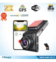 U2000 Wifi + GPS 1440P 170° Geniş Açı Gece Görüşlü Akıllı Araç içi Kamera