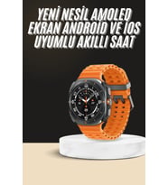 Akıllı Saat Unısex Zarif Görünümlü Titanyum Kasa Amoled Ekran Müzik Dinleme