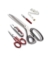 Sol El Makası Solak Plastik Saplı 21 CM Kumaş Kesim Makası Set