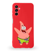 Samsung Galaxy M13 Uyumlu Lansman Kılıf Altı Kapalı İçi Kadife  Patrick Yıldız Tasarımlı  Kapak (Şeffaf)