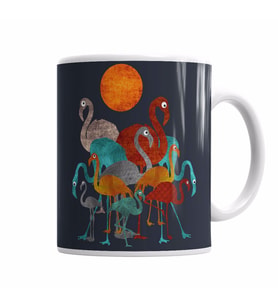 Flamingolar Kupa Bardak Porselen