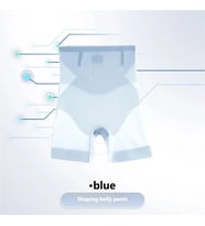 Ece's Design ince buz ipek şort kadınlar yüksek bel şekillendirme dikişsiz vücut şekillendirici W1007 (Açık Mavi)