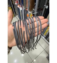 Hematit Taşı Dalgalı Rondela Kesim 4x2mm- Mat Gri Doğal Taş Dizi