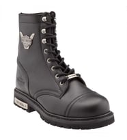 Harley Davidson Colmar Black Baskılı Deri Erkek Bot (Siyah)