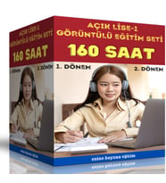 Açık Lise-1 Görüntülü Eğitim Seti (120 Saat Görüntülü Anlatım)