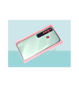 Tecno Spark 7 Pro (Kf8) Uyumlu Full Kasa Arka Kapak Batarya Kapağı (Fıstık Yeşili)