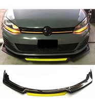 Kia Ceed 2012-2018 Sarı Şeritli Renkli Ön Ek Ön Lip Piona Black 4 Prç