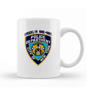 Brooklyn Nine Nine Nypd Badge Kupa Bardak Porselen