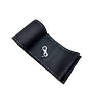 Direksiyon Kılıfı Dikmeli Soft Siyah Gri İpli Opel Corsa E Uyumlu (38×10.5cm)