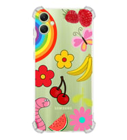 PrintiFy Samsung Galaxy A05 Uyumlu Water Color 5 Baskılı Şeffaf Köşe Korumalı Antişok Kılıf