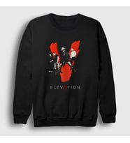 Presmono Unisex Siyah Elevation U2 Sweatshirt 121078tt