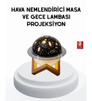 Usb Mini Hava Nemlendirici Projeksiyon Lamba – Taşınabilir, Sessiz, Dekoratif Aromaterapi - Lisinya