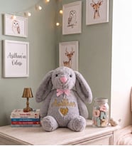 Kişiye Özel 60 cm İsim Yazılı Peluş Tavşan  Sevgiliye, Kardeşe, Kuzene Hediye