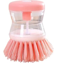 Hazneli Bulaşık Fırçası, Kırmızı, Hazneli, Mutfak Temizlik Fırçası (Pembe)