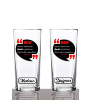 Kişiye Özel 2'li İhtimal Rakı Bardağı