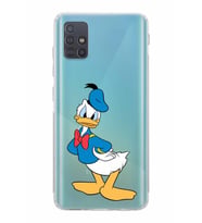 Samsung Galaxy A51  Kamera Korumalı  Kapak Donald Duck Tasarımlı  Şeffaf Kılıf