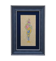e38 EL İŞÇİLİĞİ ŞÜKUFE TABLO  ( REPRODÜKSİYON ) 46 * 31 cm - 2710